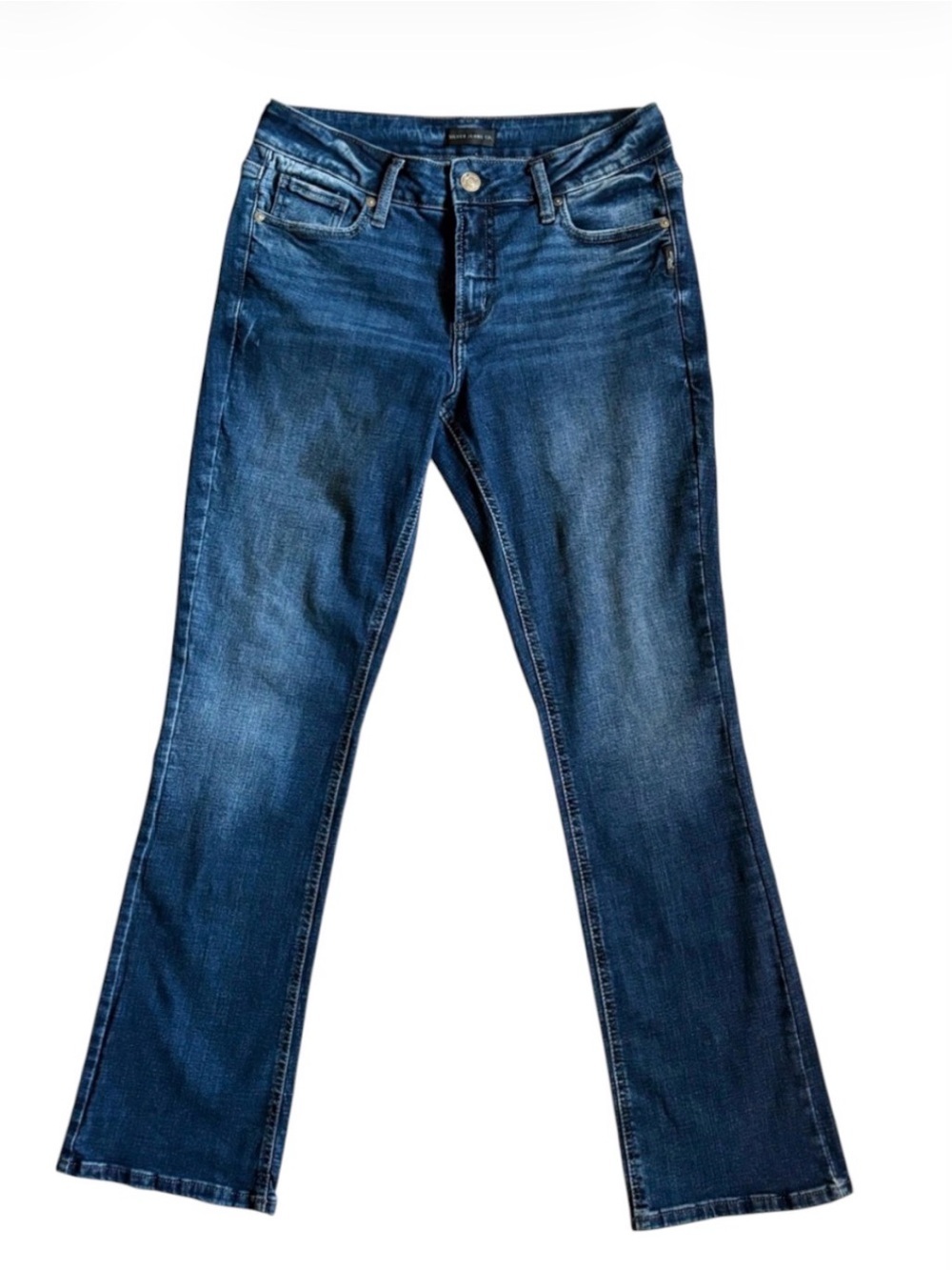 NWOT Silver Jeans Co. Elyse Mid Rise Slim Bootcut Jeans Size 30x33